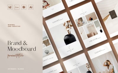 Brand &amp;amp; Mood-board Presentation with Canva, PowerPoint, InDesign, Ai