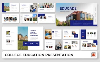 Educade - Modello di presentazione PowerPoint per l&amp;#39;istruzione universitaria