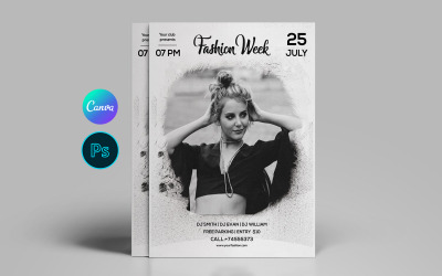Fashion Week Flyer Template | Elegant Runway Event Design
