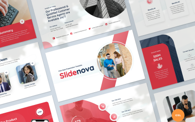 Modelo de apresentação de pitchdeck do Google Slides