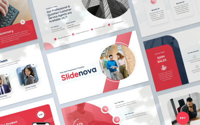 Pitchdeck-Präsentation PowerPoint-Vorlage