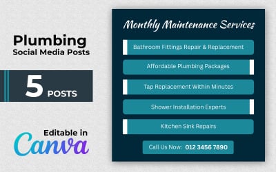 Plumbing Tips Post Bundle - Tips and Tricks Instagram Posts