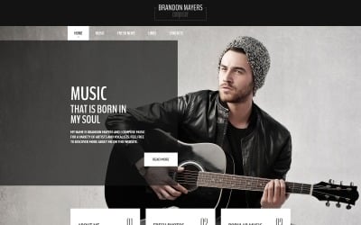 Brandon Mayers-歌手响应式HTML网站模板