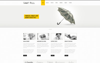 Business &amp; Services Moto CMS 3 Template
