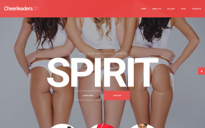 Energieke cheerleaders WordPress-thema