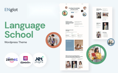 Englot - Thème WordPress pour centre d&amp;#39;apprentissage des langues