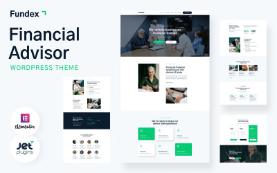 Fundex - WordPress-tema för finansiell rådgivare