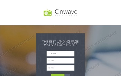 Modello di Landing Page Responsive #54983 per Un Sito di Radio