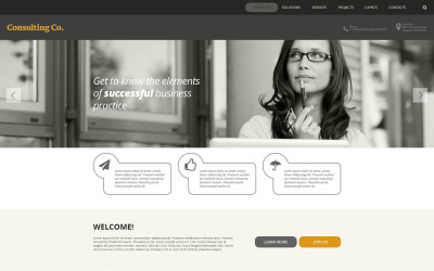 Modelo de site da Consulting Co.