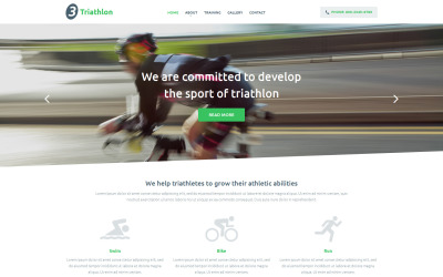 Plantilla para sitio web del club de triatlón