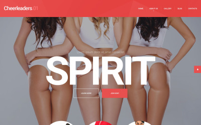 Responsive Energetic Cheerleaders Wordpress #54993