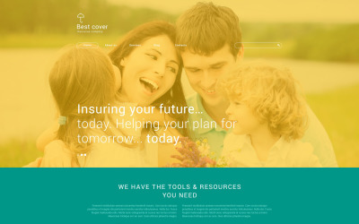 Reszponzív Insurance Company WordPress sablon 54994