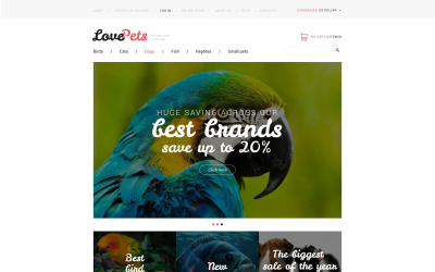 Шаблон Love Pets VirtueMart