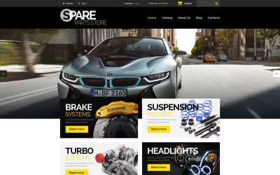 Spare Parts Store Tema PrestaShop №54986