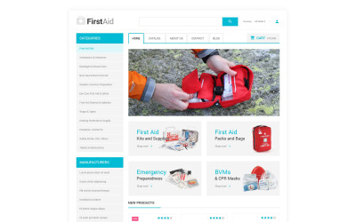 VirtueMart Template over Ambulance №54973