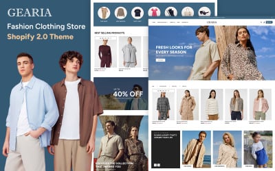 Gearia - Divat reszponzív Shopify e-kereskedelmi téma