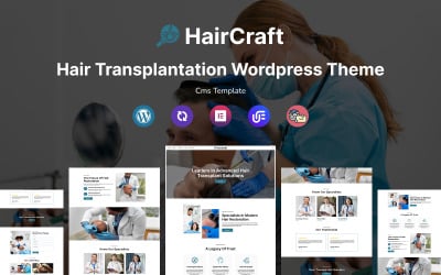 HairCraft - Hair Transplant And Hair Care Multipurpose Responsive WordPress Theme