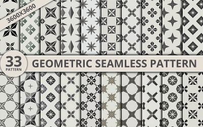 33 Modern Seamless Geometric Patterns for Digital Prints, Wallpapers, Fabrics and Surface Design