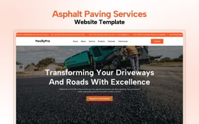 PavifyPro - Asphalt Paving Elementor Template