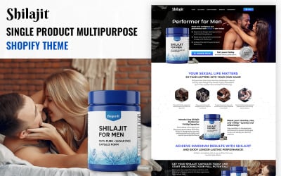 Shilajit For Men - Single Product Multipurpose Shopify Theme