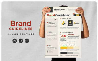 Modern Corporate Brand Guidelines Poster