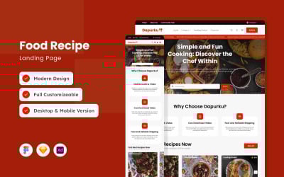 Dapurku - Foods Recipe Landing Page