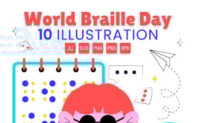 10. Ilustración del Día Mundial del Braille