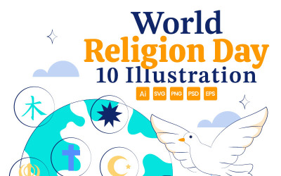 10 Ilustraciones del Día Mundial de la Religión