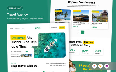 Tour and Booking Landing Page UI Kit
