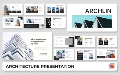 Archlin - Építészeti PowerPoint prezentációs sablon