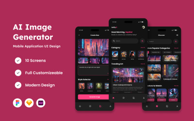 ArtifyAI - AI-beeldgenerator mobiele app
