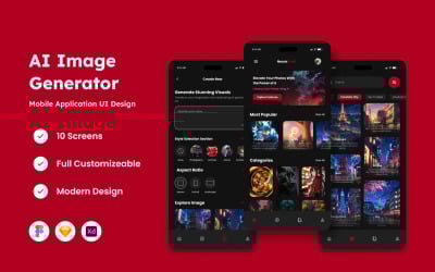NeuraCraft - Mobilapp för AI-bildgenerator