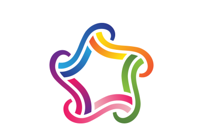 Star Colorful Gradient Logo Template