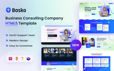 Basko – Modelo HTML5 para Empresa de Consultoria Empresarial