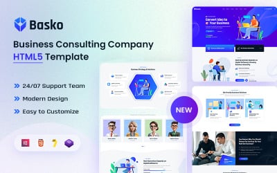 Basko – Modelo HTML5 para Empresa de Soluções Empresariais