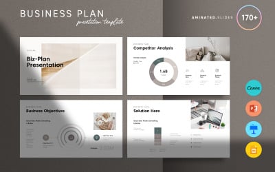 Business Plan Presentation with Canva, PowerPoint, Keynote, Google Slides