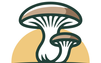 Diseña un logotipo para la marca Mushrooms.
