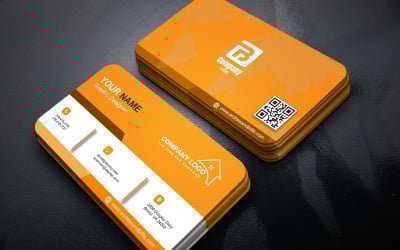 Elegant Corporate Business Card Design Editable in Photoshop