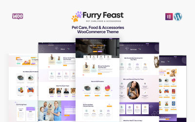 Furry Feast – Elementor WooCommerce Theme für Tierpflege, Futter &amp;amp; Accessoires