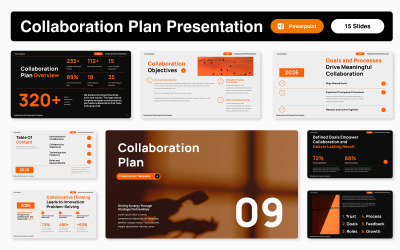 Modello di presentazione PowerPoint per il piano di collaborazione