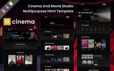 Multifunctioneel HTML-thema voor Cinema en Filmstudio