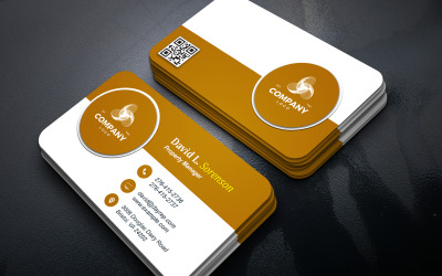 Professional Minimal Business Card Design Editable in Photoshop