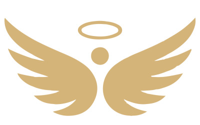 Un logotipo vectorial para alas de pájaro