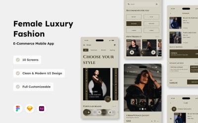 Chic de Rue - E-Commerce Mobile App for Female Luxury Fashion