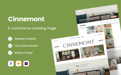 Cinnemont - E-Commerce Landing Page for Sustainable Furniture