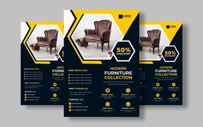Meubelverkoop Flyer Sjabloon Ontwerp Ver-4