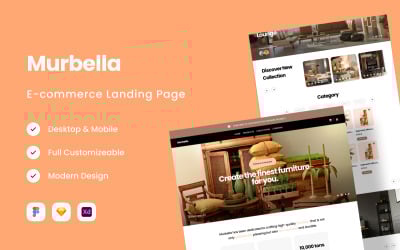 Murbella - E-Commerce Landing Page for Sustainable Furniture