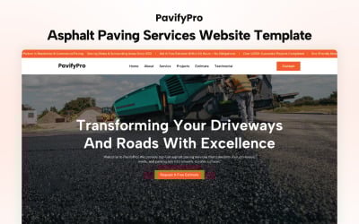 PavifyPro - šablona Next.js pro asfaltové dlažby
