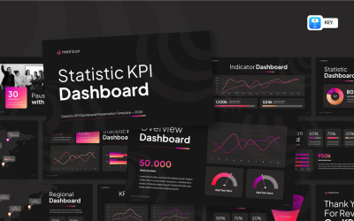 Statistic KPI Dashboard Keynote
