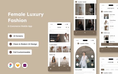 Verve - E-Commerce Mobile App for Female Luxury Fashion